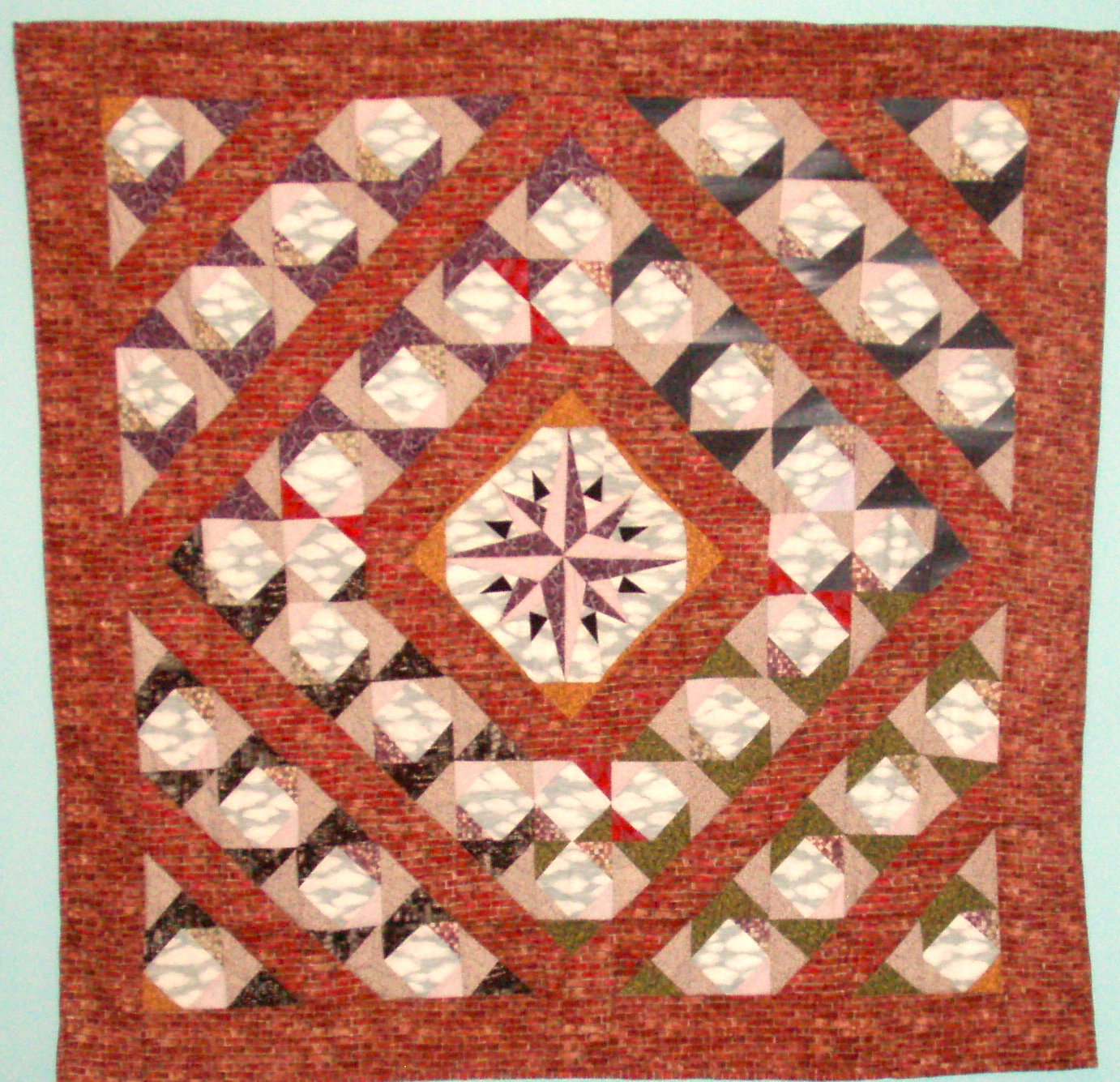 Paths Less Trodden, 52" x 52" , Philadelphia, March 2001.