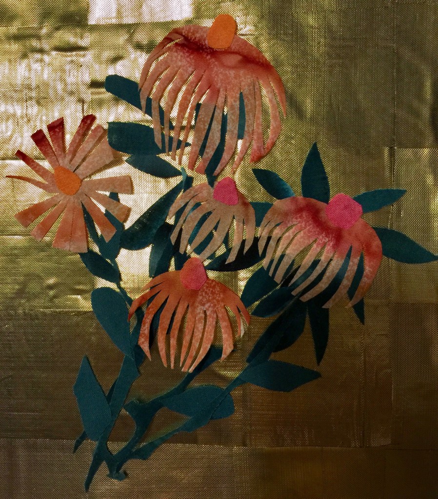 Four Seasons, detail of coneflower