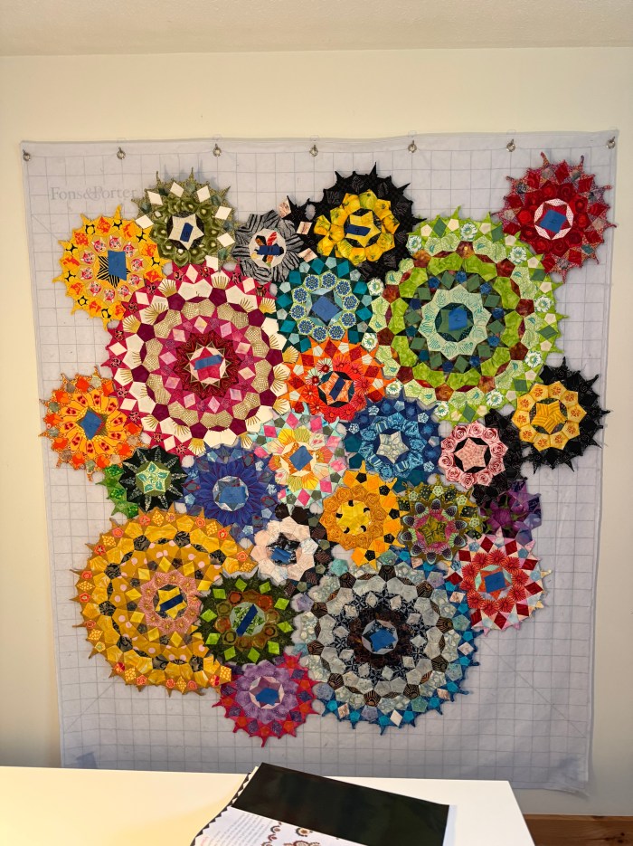 image of quilt so far